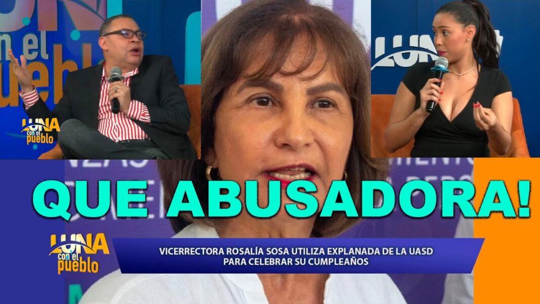 ESTO ES LO ÚLTIMO! Vicerrectora de la UASD celebra su cumpleaños en la explanada de la universidad