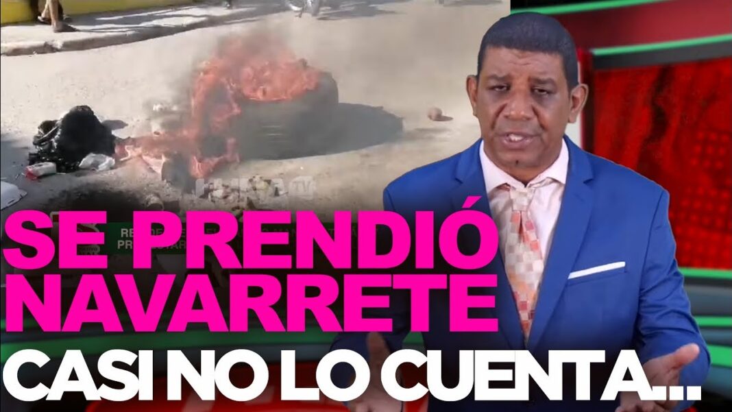 Tremendo lío en Navarrete por escasez de agua…quemaron gomas