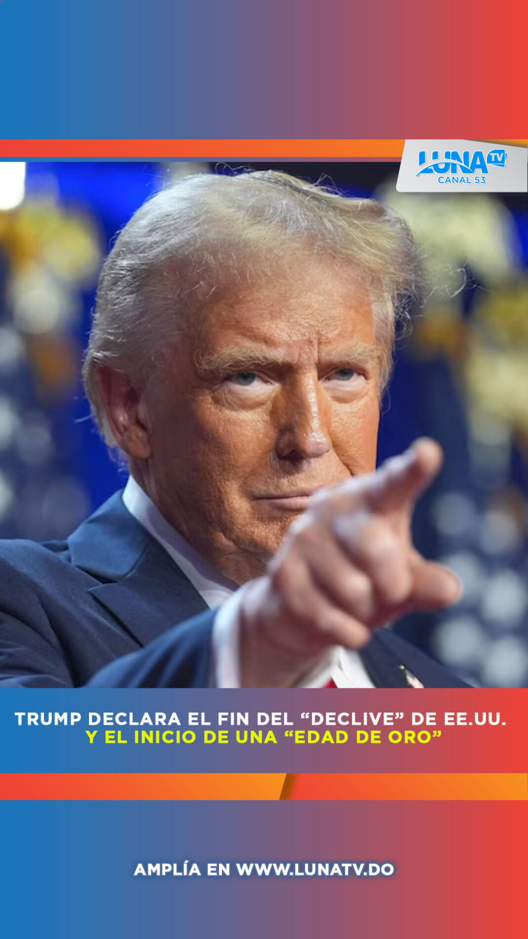 Trump declara el fin del “declive” de EE.UU. y el inicio de una “edad de oro”