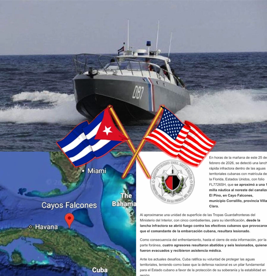 El gobierno cubano interceptó una embarcación civil de Estados Unidos y mató a cuatro tripulantes, alegan que estos individuos eran terroristas