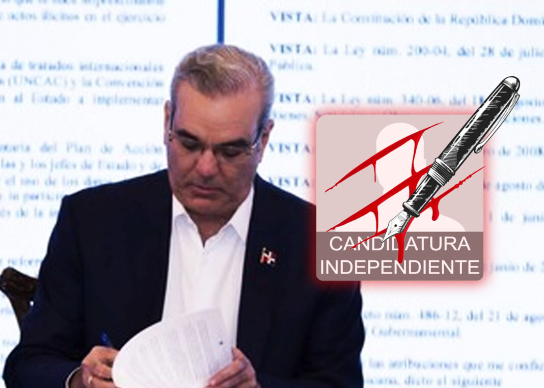 El presidente Luis Abinader promulga ley que elimina las candidaturas independientes