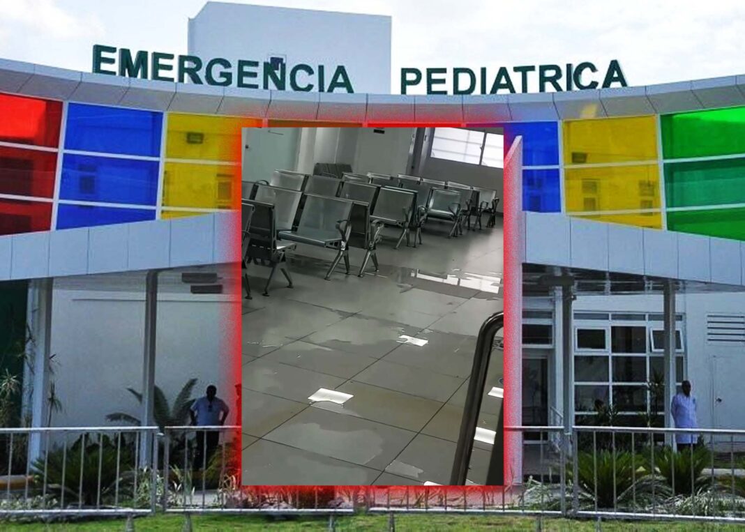 Denuncian inundaciones y deterioro estructural enel Hospital Infantil Arturo Grullón de Santiago