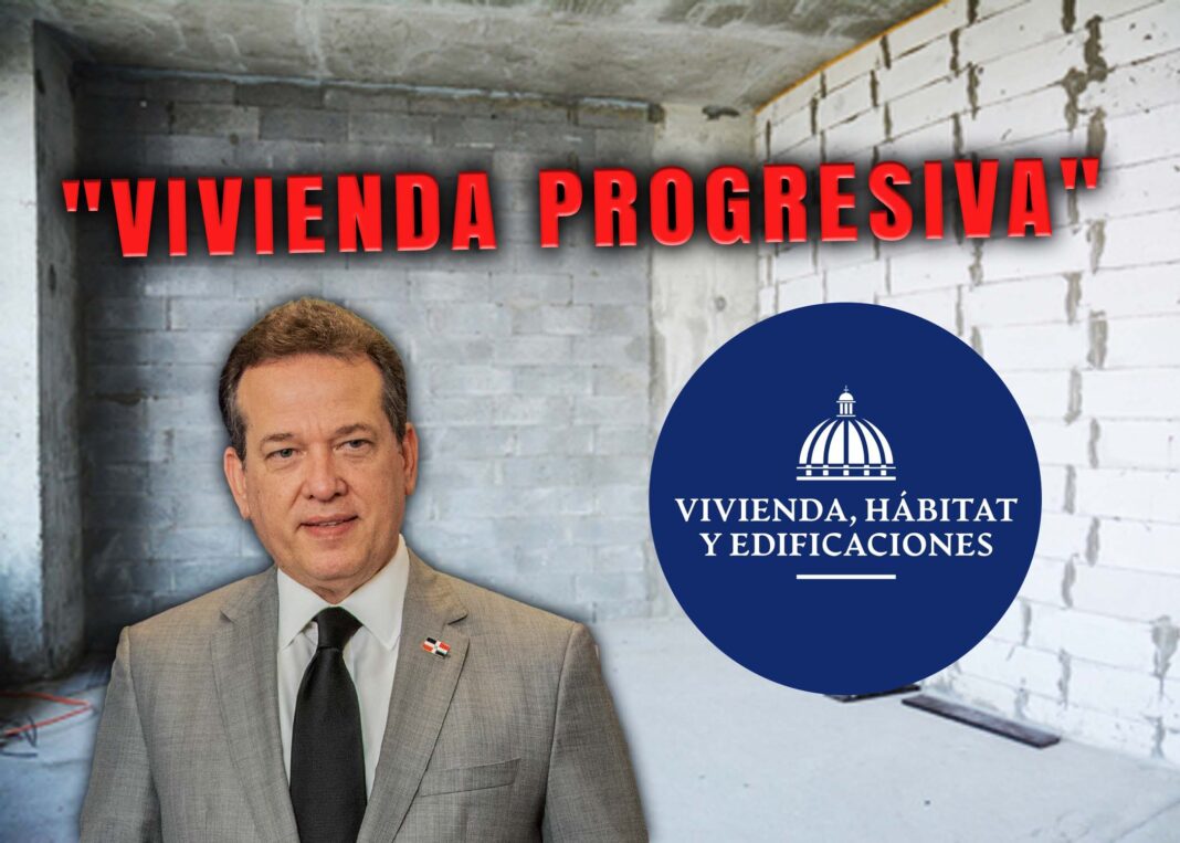 Víctor Bisonó anuncia novedoso modelo de Víctor Bisonó anuncia novedoso modelo de "vivienda progresiva", casas sin terminaciones estéticas para reducir su costo.