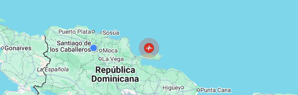 Reportan temblor de tierra con epicentro a varios kilómetros de Las Terrenas Reportan temblor de tierra con epicentro a varios kilómetros de Las Terrenas