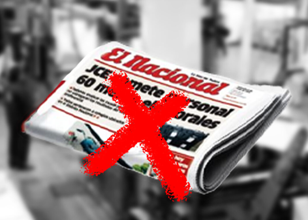 Afirman el periódico El Nacional dejará de circular hoy en papel Afirman el periódico El Nacional dejará de circular hoy en papel