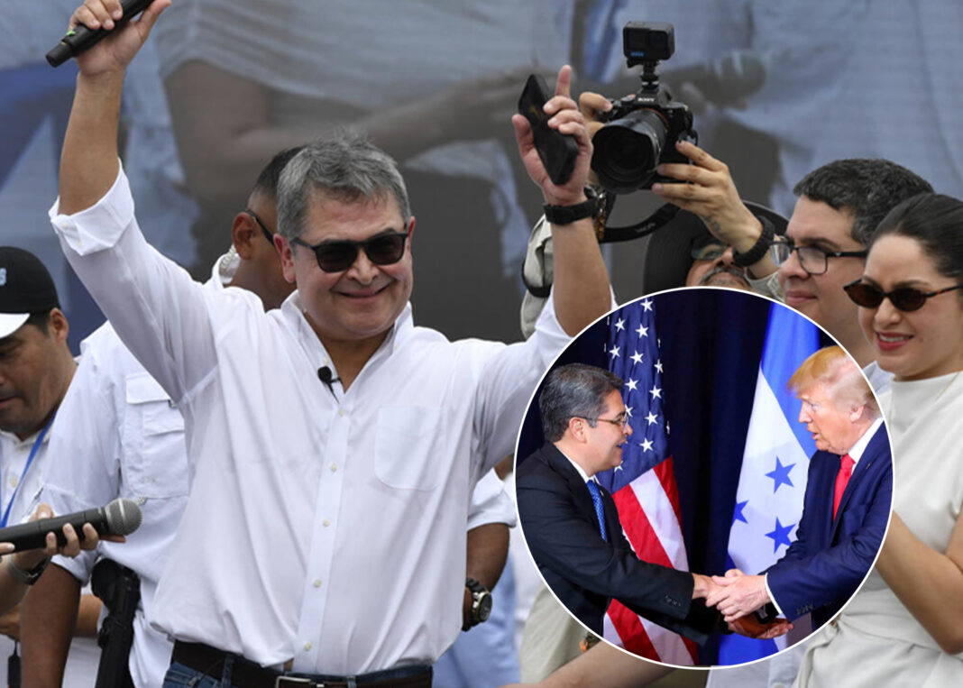 El expresidente de Honduras Juan Orlando Hernández regresó a su país luego de ser indultado por Trump tras condena 45 años por narcotráfico El expresidente de Honduras Juan Orlando Hernández regresó a su país luego de ser indultado por Trump tras condena 45 años por narcotráfico