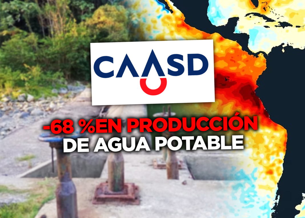 CAASD atribuye al fenómeno El Niño reducción de hasta 68 % en producción de agua potable CAASD atribuye al fenómeno El Niño reducción de hasta 68 % en producción de agua potable