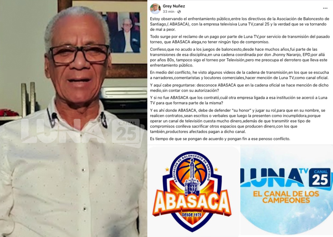 ¡LunaTV transmitió los juegos y ahora nadie responde! Grey Núñez cuestiona a Abasaca ¡LunaTV transmitió los juegos y ahora nadie responde! Grey Núñez cuestiona a Abasaca